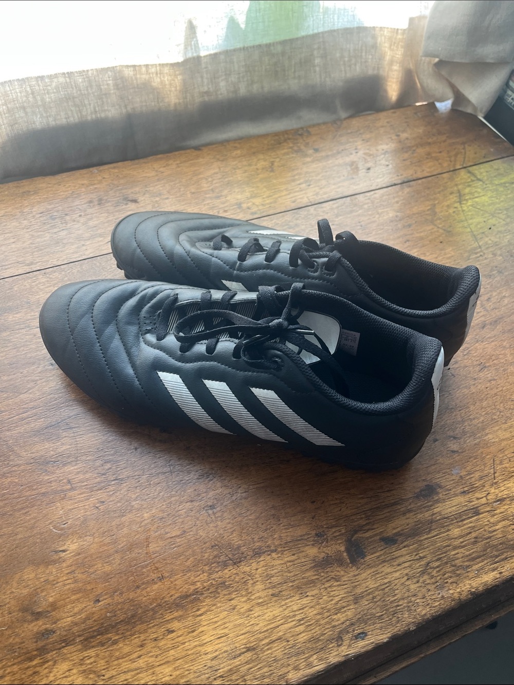 adidas Black and White Soccer Cleats